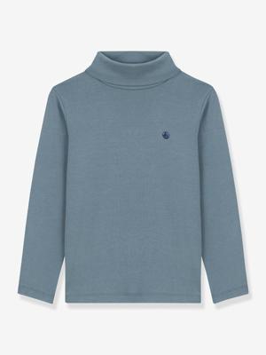 Onder-sweater voor kinderen van effen katoen PETIT BATEAU