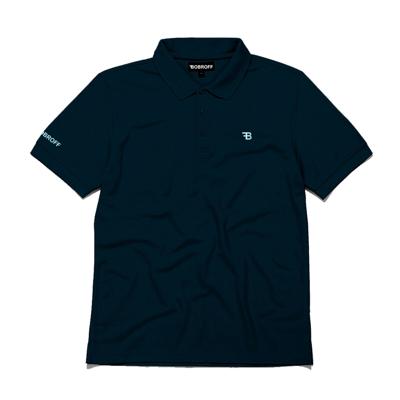 Herenpolo met Korte Mouwen Bobroff Navy - Maat: XXXL
