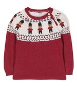Patachou pull à motif ourson soldat - Rouge