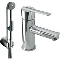Bidetkraan met handdouche Tres Lex | Opbouw | Mengkraan | 1-hendel | Rond | Chroom