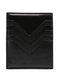 Rick Owens porte-cartes Square en cuir - Noir