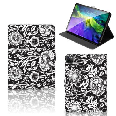 iPad Pro 11 2020/2021/2022 Tablet Cover Black Flowers iPad Pro 11 2020/2021/2022 Tablet Cover Black Flowers