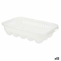 Eierdop Wit Transparant Plastic 17,5 x 7 x 28,5 cm (12 Stuks)