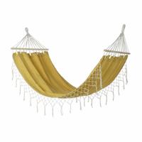 Hangmat DKD Home Decor Oker Polyester Katoen Pijnboom Franjes (255 x 80 x 28 cm)