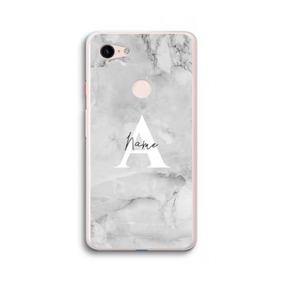 Ivory Marble: Google Pixel 3 XL Transparant Hoesje