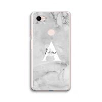 Ivory Marble: Google Pixel 3 XL Transparant Hoesje