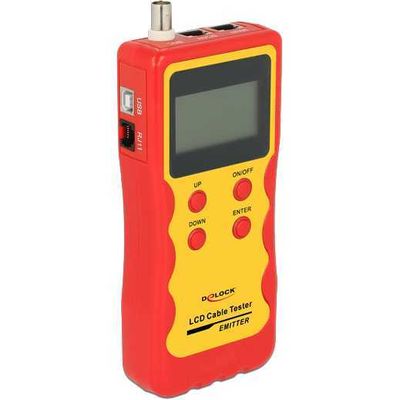 LCD kabeltester RJ45 / RJ12 / BNC / USB Kabeltester