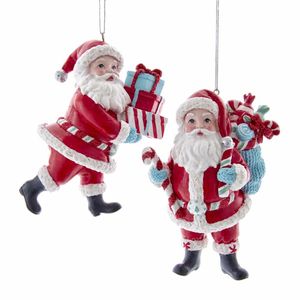 Retro Santa Gift Ass 4 Inch - Kurt s adler