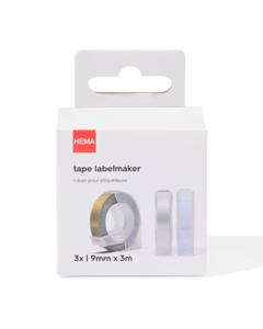 HEMA Navulset Labelmaker Tape 9mmx3m Kleur - 3 Stuks