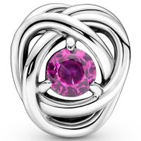 Pandora 790065C05 Bedel Phlox Pink Eternity Circle zilver-kristal roze - thumbnail