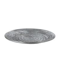 Dienblad Ceara zilver metaal 39x39x2cm - thumbnail