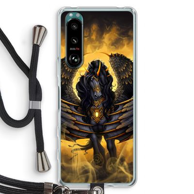 Pegasus: Sony Xperia 5 III Transparant Hoesje met koord