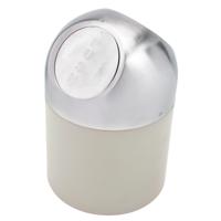 Excellent Houseware aanrecht Mini prullenbakje met klepdeksel - creme wit - 1.3L - 17 cm - rvs Excellent Houseware aanrecht Mini prullenbakje met klepdeksel - creme wit - 1.3L - 17 cm - rvs