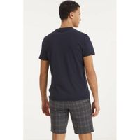 ONLY & SONS geruite regular fit chino short Mark donkerblauw - thumbnail