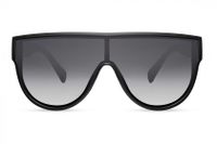 CWI zonnebril shield dames volledig omrand cat. 3 zwart/smoke - thumbnail