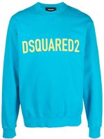DSQUARED2 sweat à logo imprimé - Bleu