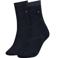 Tommy Hlfiger Women Graphic Argyle Sock 2 stuks