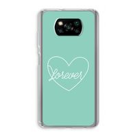 Forever heart pastel: Xiaomi Poco X3 NFC Transparant Hoesje