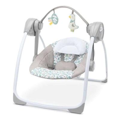 INGENUITY EndlessBloom Opvouwbare Elektrische Babyschommel, Speelboog, Schommelinstellingen, Timer, Kantelfunctie