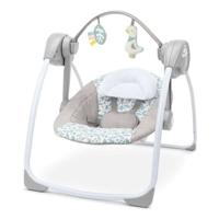 INGENUITY EndlessBloom Opvouwbare Elektrische Babyschommel, Speelboog, Schommelinstellingen, Timer, Kantelfunctie
