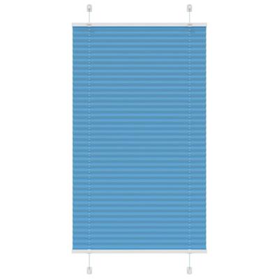 Pliss rolgordijn 75x150 cm stofbreedte 74,4 cm polyester blauw