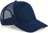 Beechfield CB643 Suede Snapback Trucker - French Navy - One Size