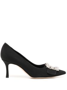 Manolo Blahnik escarpins Hangisi 70 mm en cuir - Noir