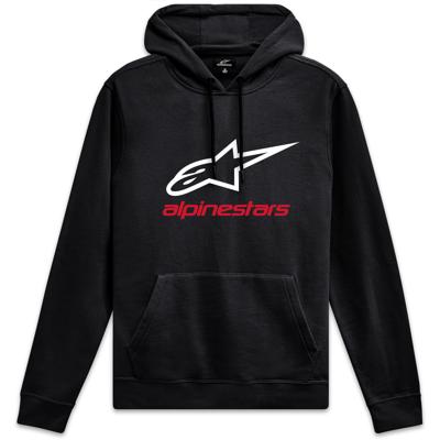 ALPINESTARS Always Hoodie V3, T-shirts en sweaters voor de motorrijder, Zwart-Wit-Rood