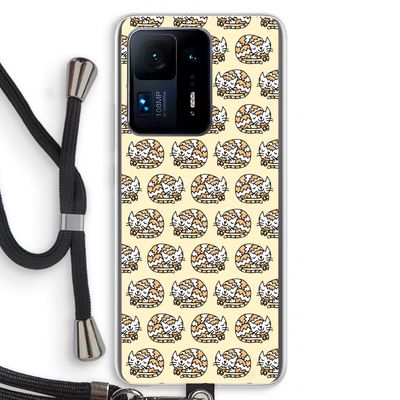 Slapende poes: Xiaomi Mi Mix 4 Transparant Hoesje met koord