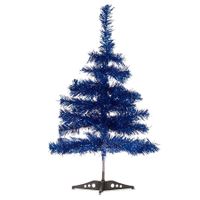 Krist+ kunst kerstboom - klein - blauw - 60 cm   -