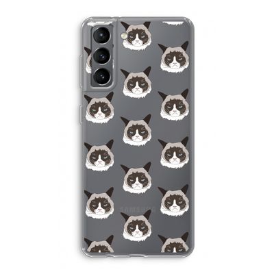 It's a Purrr Case: Samsung Galaxy S21 Transparant Hoesje