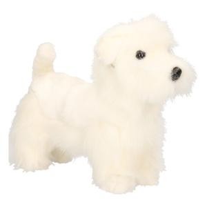 Hansa pluche West Highland Terrier - knuffelhond - 26 cm - levensecht - realistisch