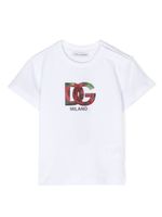 Dolce & Gabbana Kids t-shirt en coton à logo imprimé - Blanc