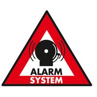 Waarschuwingssticker alarmsysteem - thumbnail