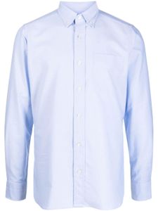 TOM FORD chemise en coton à manches longues - Bleu