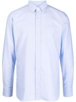 TOM FORD chemise en coton à manches longues - Bleu - thumbnail