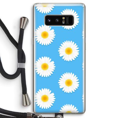 Margrietjes: Samsung Galaxy Note 8 Transparant Hoesje met koord