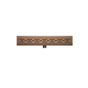 Douchegoot Wiesbaden Met Flens 80x7cm 6.7cm Diep Geborsteld Brons Koper