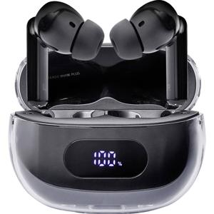 Intenso Buds Plus T310AE schwarz In Ear headset Mobiele telefoon Bluetooth Stereo Zwart Noise Cancelling