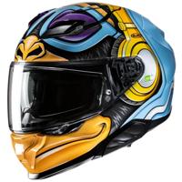 HJC F71 Monkey DJ, Integraalhelm, Blauw Geel
