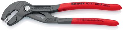 Knipex Veerbandklemtang | tot. lengte 180 mm capaciteit max. 50 mm | instellingen 15 | kunststof mantel | 1 stuk - 85 51 180 A - 85 51 180 A