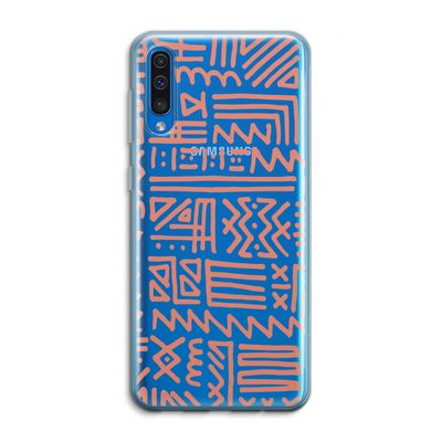 Marrakech Pink: Samsung Galaxy A50 Transparant Hoesje