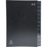 Exacompta sorteermap Ordonator 24 vakken met tabs A-Z, zwart