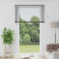 Raam Blind met gordijnen Anders Donkergrijs 80 x 130 cm Aluminium