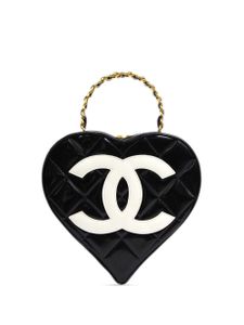 CHANEL Pre-Owned trousse de toilette cœur (1995) - Noir