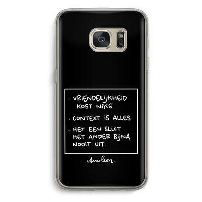 Mijn Motto's: Samsung Galaxy S7 Transparant Hoesje