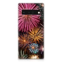 Google Pixel 6 Pro Silicone Back Cover Vuurwerk - thumbnail