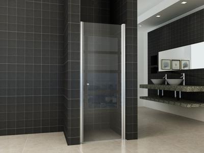 Wiesbaden nisdeur met profiel 600x2000 8mm NANO glas