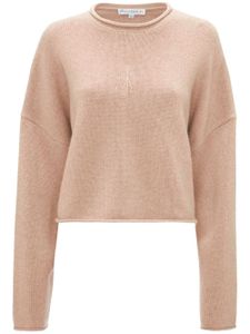 JW Anderson pull crop à logo brodé - Tons neutres