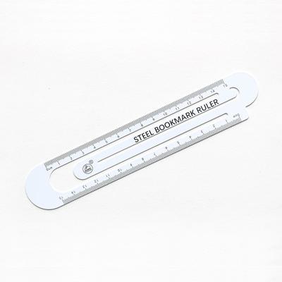 3 stuks metaal staal liniaal bladwijzer tekening leveringen (15CM wit)